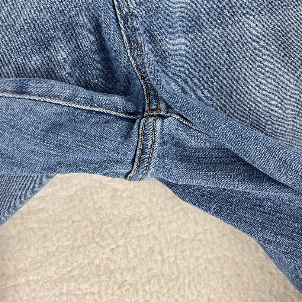Madewell Blue Denim Pull On Straight Leg Jeans Womens High-Rise Casual Size 26‎ - Picture 6 of 16